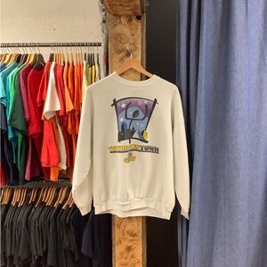 Vintage Touchdown Town White Crewneck